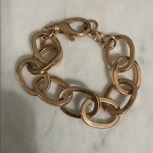 Elegant Rose Gold Chain Chunky Bracelet